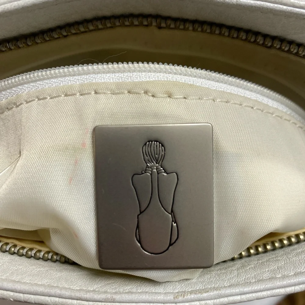 White Leather Purse Pebbled Leather The Sak 90s Classic Shoulder Bag Handbag